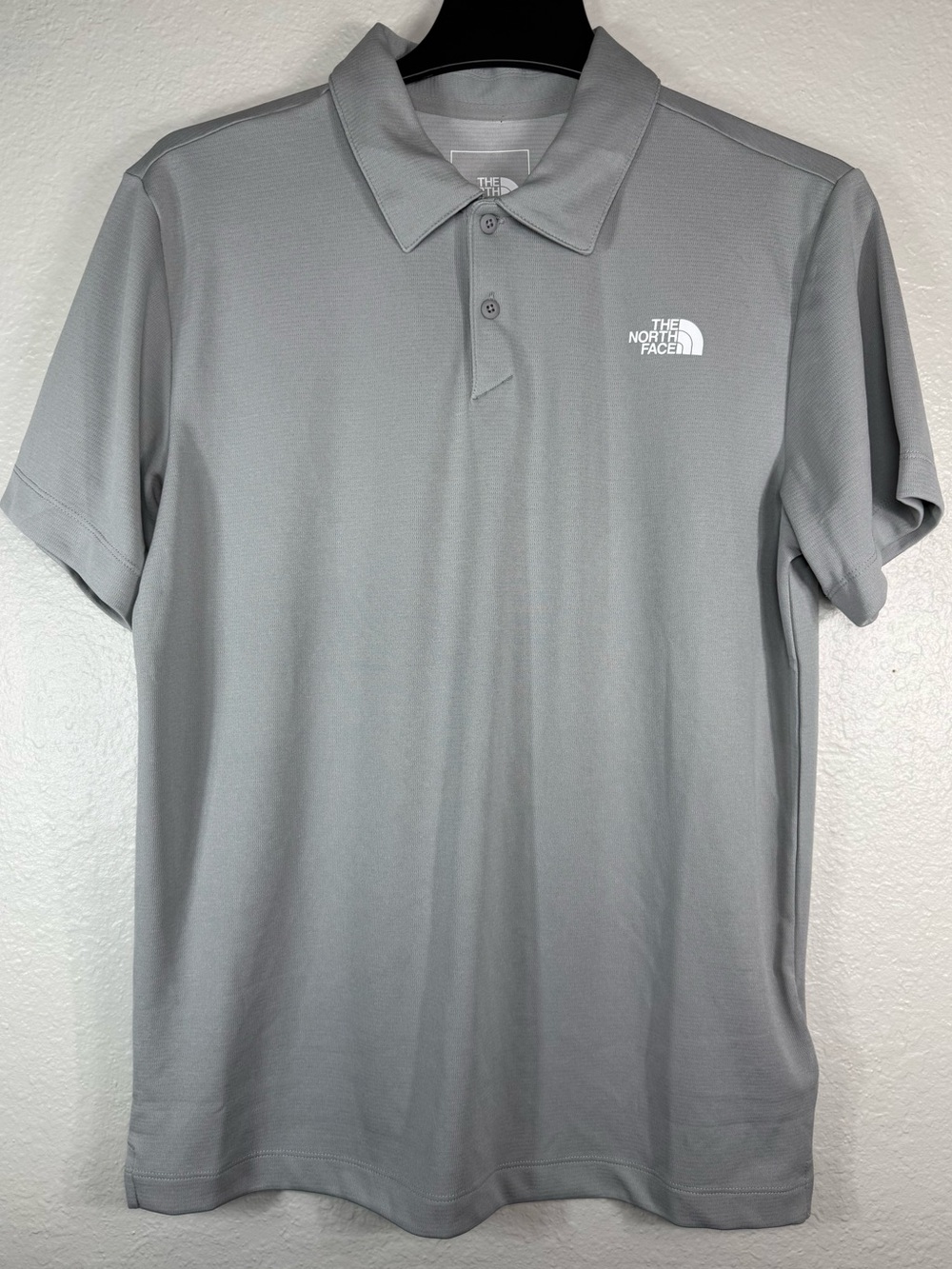 The North Face Mens Gray Short Sleeve Polo Shirt Athletic Performance Size M